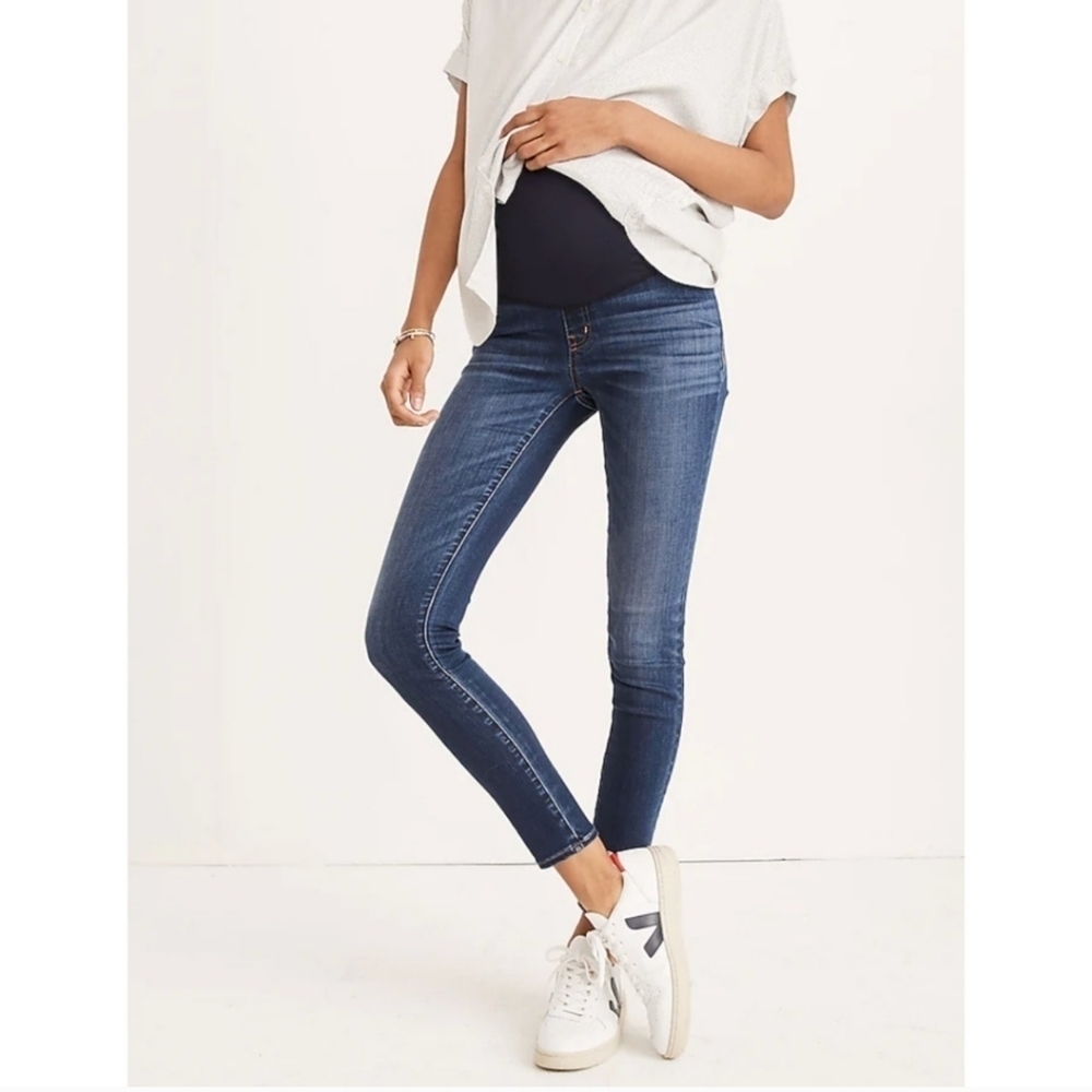 Madewell Maternity Over The Belly Skinny Jeans Danny Wash NWT Sz 34
